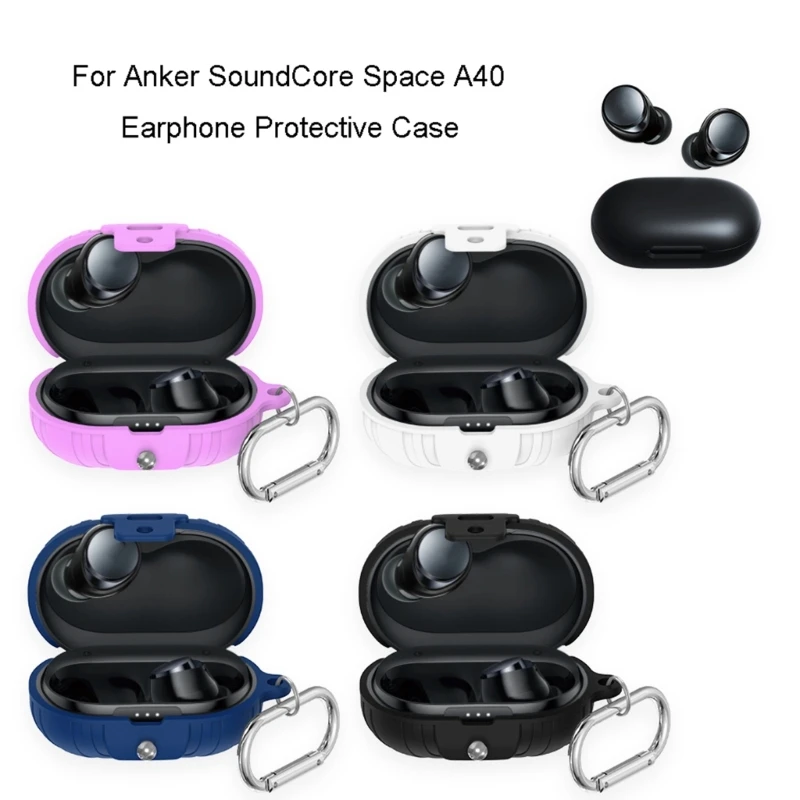 

Защитный чехол для переноски телефона противоударный для Anker SoundCore Space A40 пылезащитный моющийся чехол для наушников