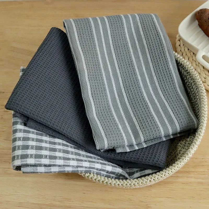 S Highly Absorbent 100% Cotton Dishcloths 45x60cm Trendy Str