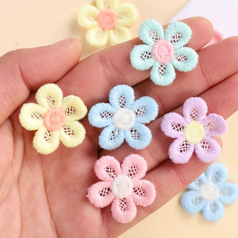 

10Pcs Embroidered Flowers Diy Sewing Handmade Sunflower Curtains For Women And Girls, Hats, Socks, Clothes, Backpacks, Patches