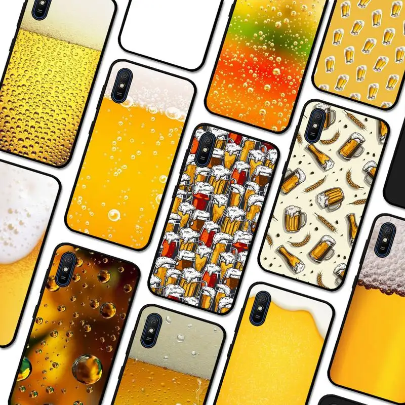 

Yinuoda Beers Alcohol Summer Bubble Phone Case for Redmi 5 6 7 8 9 A 5plus K20 4X S2 GO 6 K30 pro