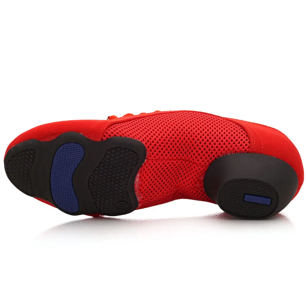 Jazz Dance Shoes Women Latin Salsa Dancing Shoes Soft Mesh Non-slip Female Ballroom Shoes Outdoor Fitness Ladies Dance Sneakers