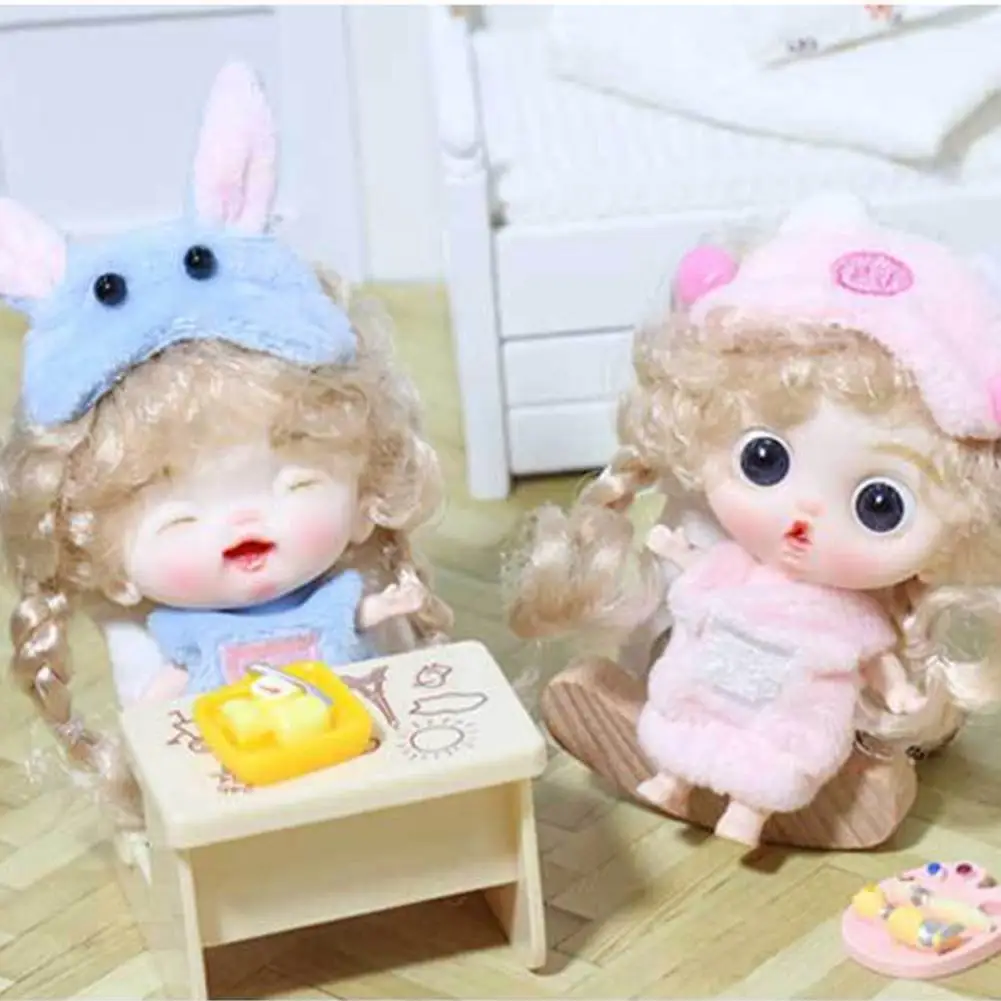 Мини-плюшевая кукла-брелок для девочек игрушки кукольное платье с милой пижамой