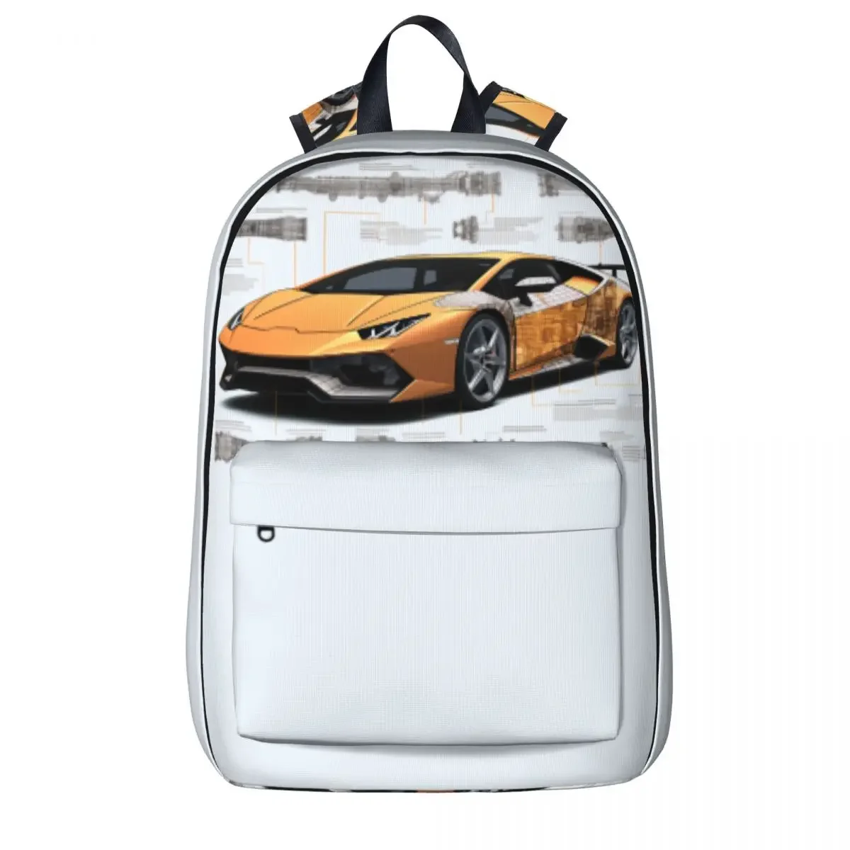 

Noble Sports Car Backpack Drawings Sketch Style Women Men Polyester Outdoor Backpacks Print Funny High School Bags Rucksack