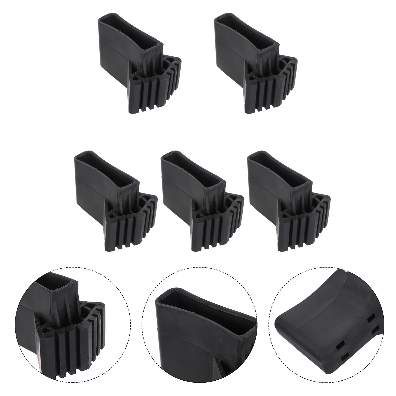 

5 Pcs Ladder Foot Cover Mat Feet Pads Covers Folding Protector Case Non-skid