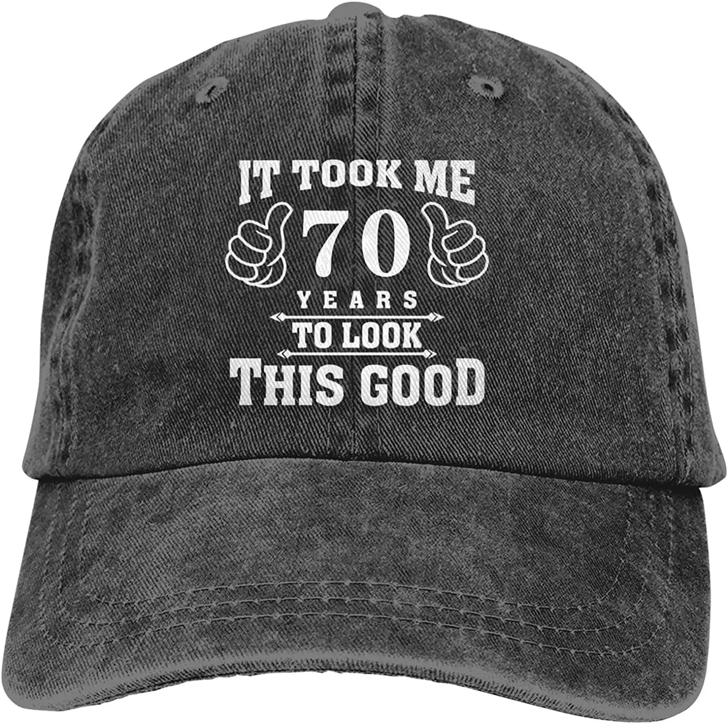 

Funny 60th 70th Birthday Gifts Vintage Baseball Cap Washed Cotton Dad Hat for Men Women