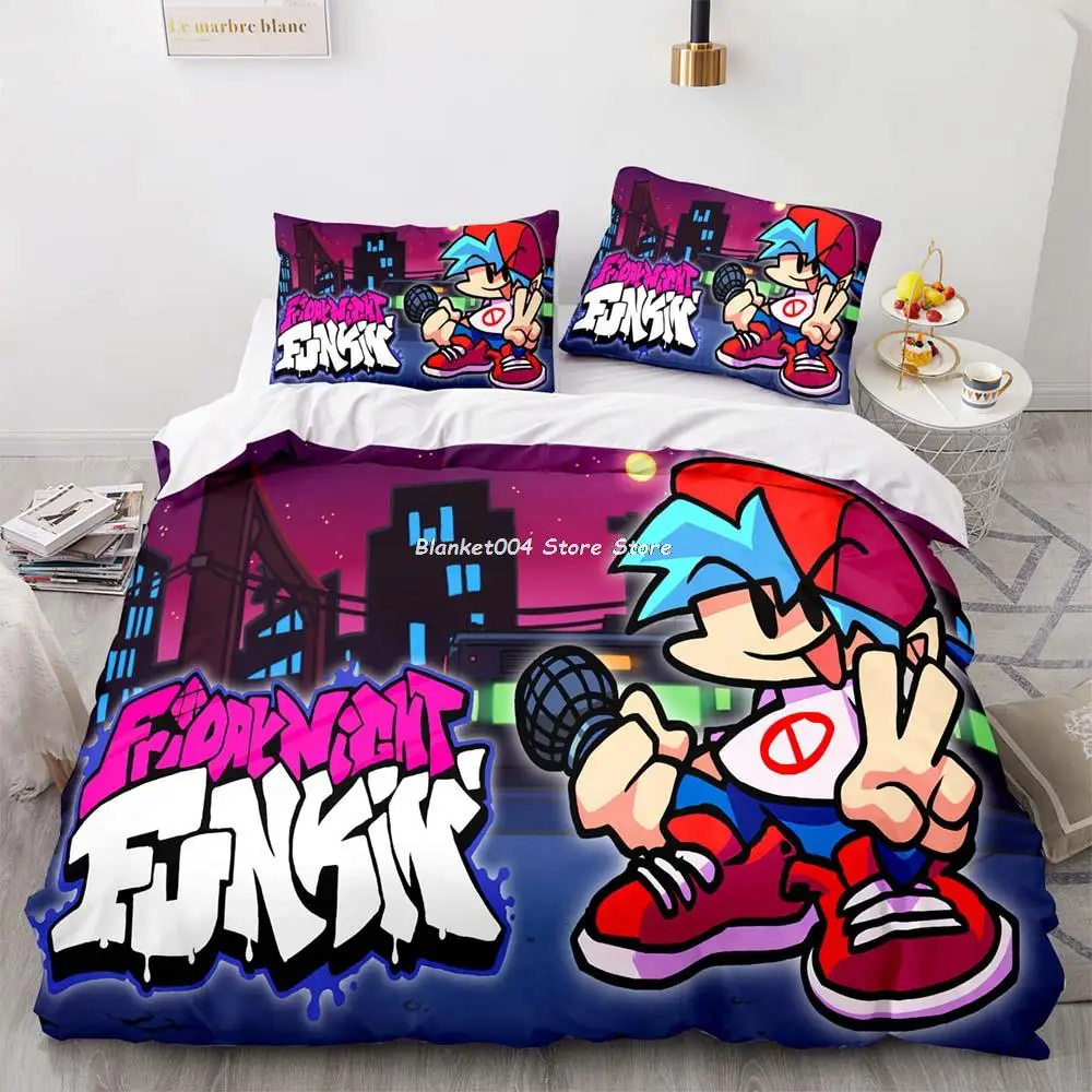 

Friday Night Funkin Bedding Set Single Twin Full Queen King Size Kawaii Bed Set Aldult Kid Bedroom Duvetcover Sets 3D Print 013