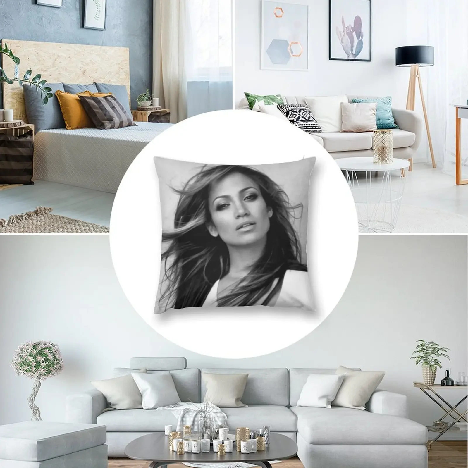 Дженнифер Лопес! Декоративная подушка Рождественские наволочки