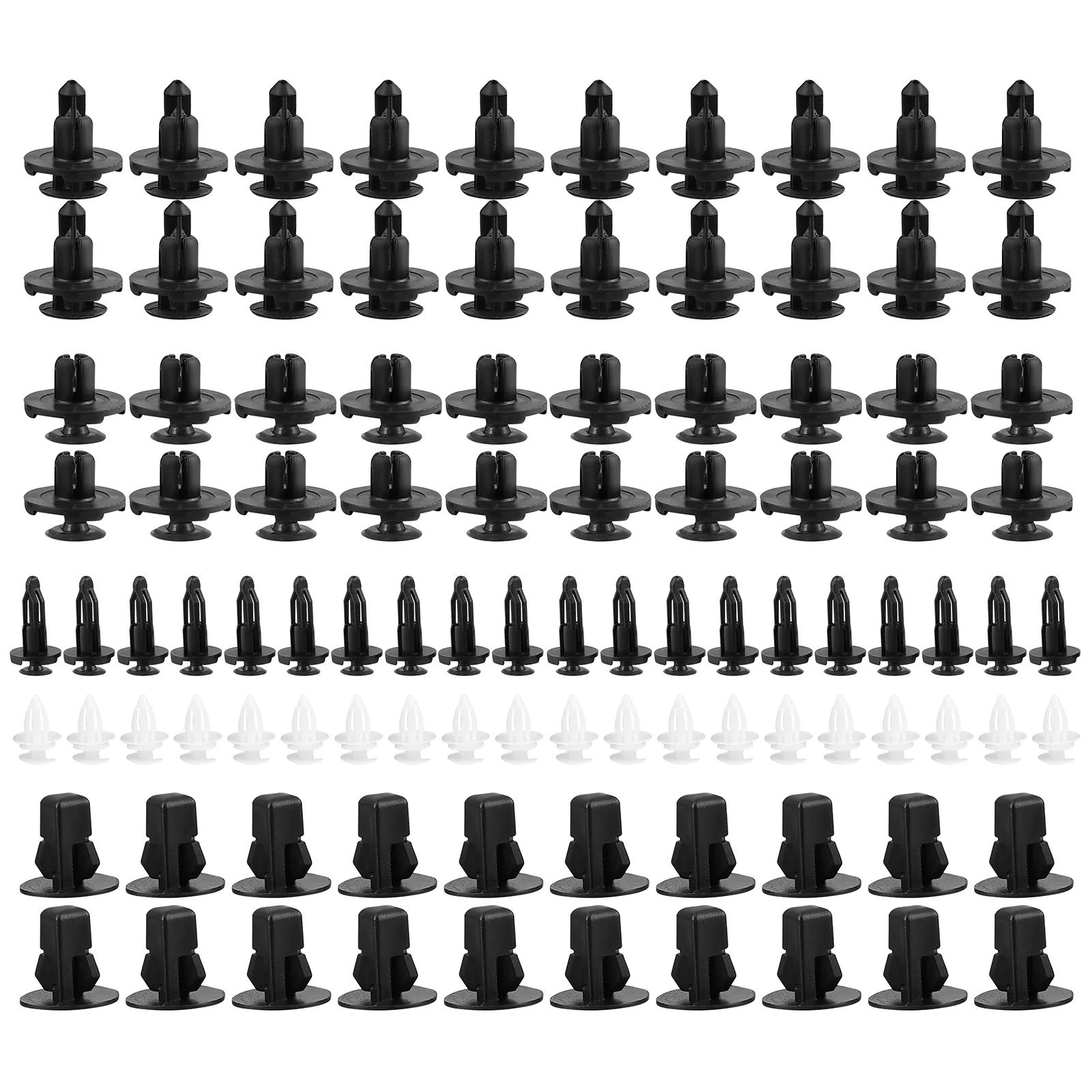 

100 Pcs Rivet Clamp Fastener Clips Car Buckle Retainer Rivet Thumbtack Clamp Plastic Push Pin