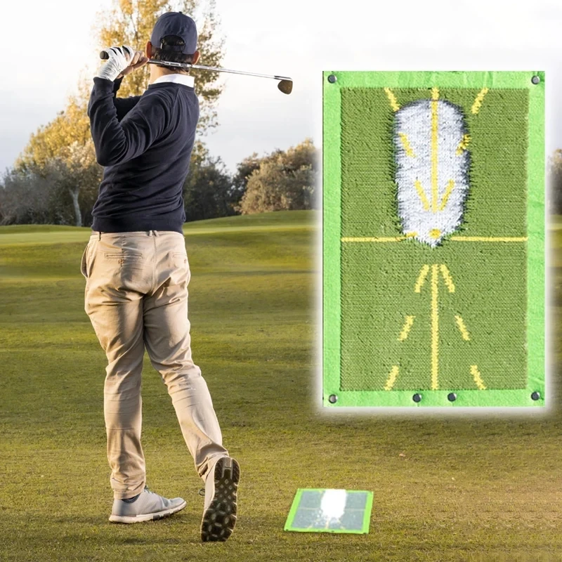 

Golf Training Mat for Swing Detection Batting Ball Trace Directional Detection Mat Swing Path Pads Swing Practice Pads Tools