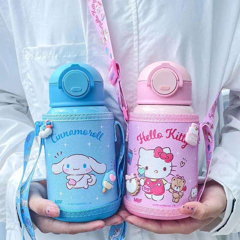 

Термос Sanrio из нержавеющей стали 304 с героями мультфильмов, Hello Kitty, My Melody, Kuromi