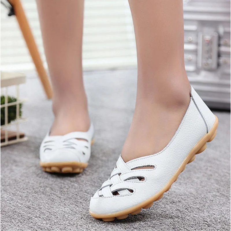 

Туфли женские на плоской подошве, милые лоферы, без застежки, повседневная обувь для медсестер, докторская обувь