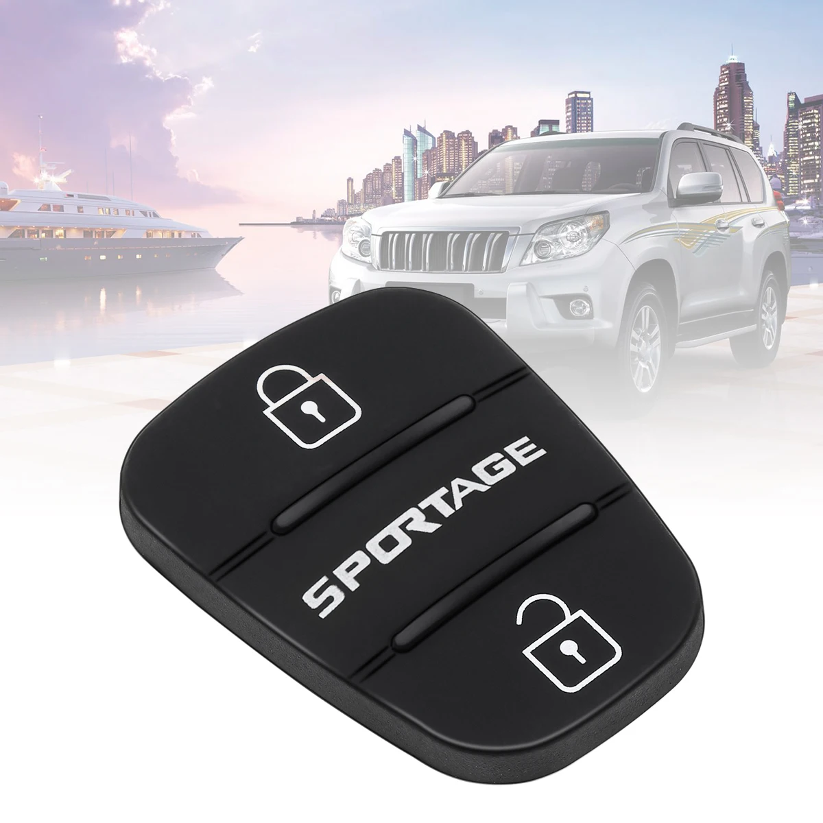 

Резиновая прокладка с 3 кнопками для замены подходит для Ceed Hyundai Solaris Accent Tucson l10 l20 l30 Kia Rio Чехол для автомобильного ключа-пульта дистанционног...