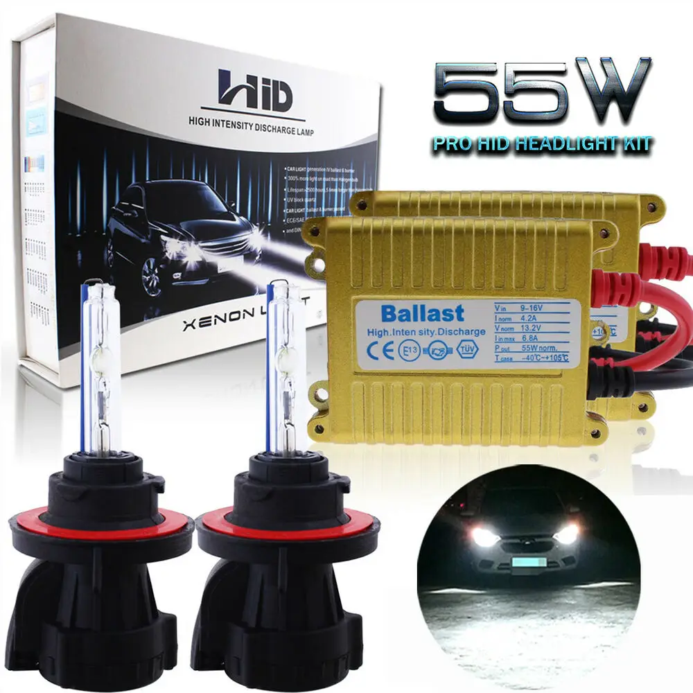 

55W Glofe H13 Bi-Xenon Hid лампы фар для Ford F-250 2005-2016 белый