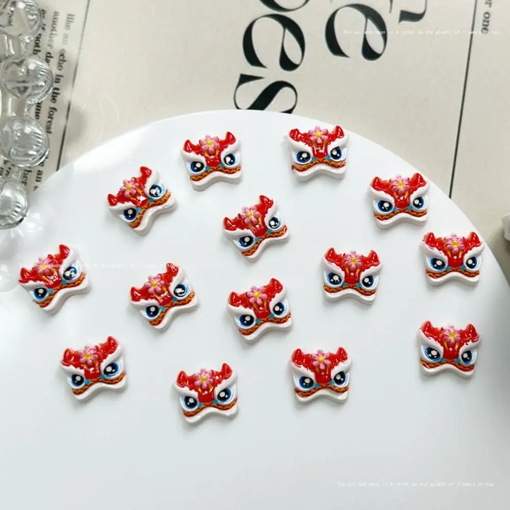 50 шт./пакет 3D светящаяся смола Tide Lion украшение для ногтей милый мультяшный дизайн