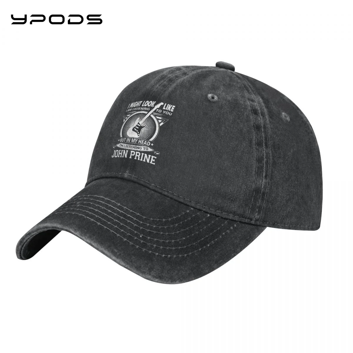 

Denim Baseball Cap Men Women John Prine Snapback Hat Summer Sports i might look like,i am listenning to you Hip Hop Cap Gorras