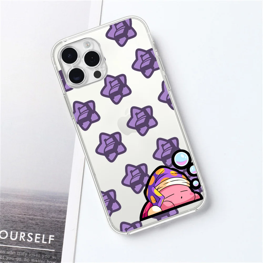 Прозрачный чехол для телефона Cute Game K-KIRBYS Samsung Galaxy S23 S22 Ultra Plus Note 20 Ultra10 A71 70 A52