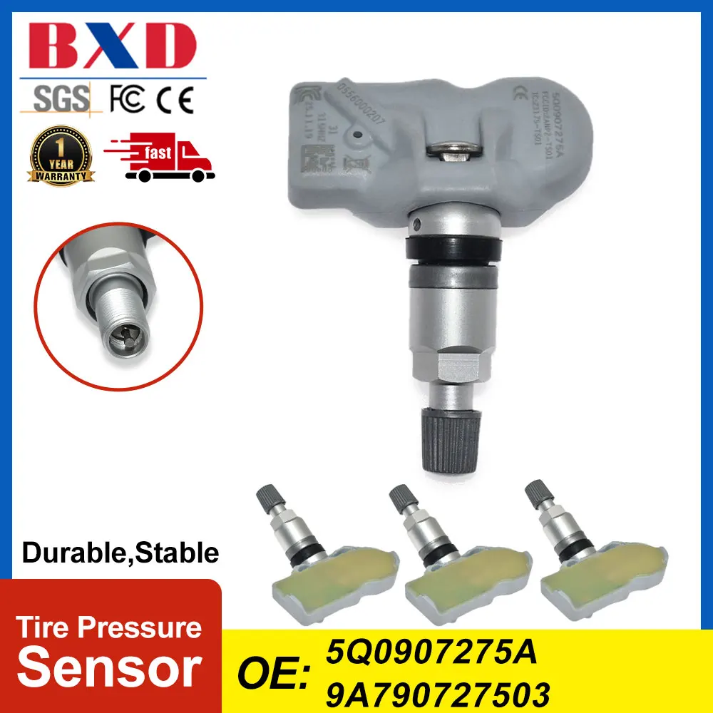 Датчик давления в шинах TPMS 5Q0907275A 9A790727503 для Audi RS3 SQ7, Porsche Boxster Cayenne Macan Panamera, 1/4 шт.