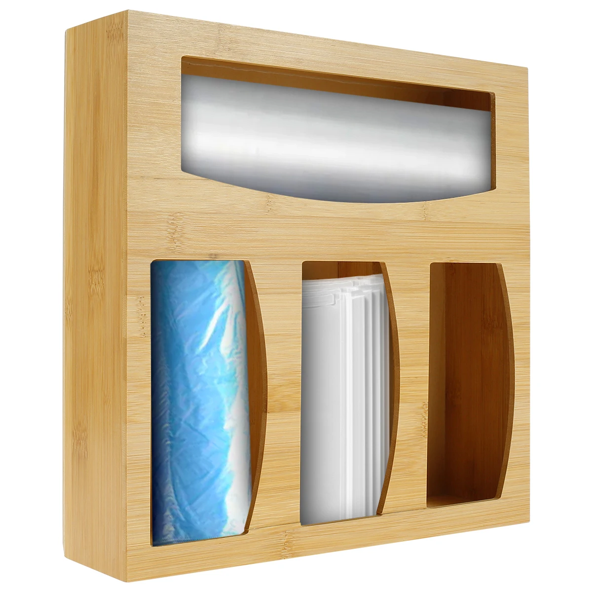 

Food Boxes Storage Quart Kitchen Box Gallon Organizer Ziplock Bamboo Drawer Bag Storage Dispenser Sandwich Holder For Snack