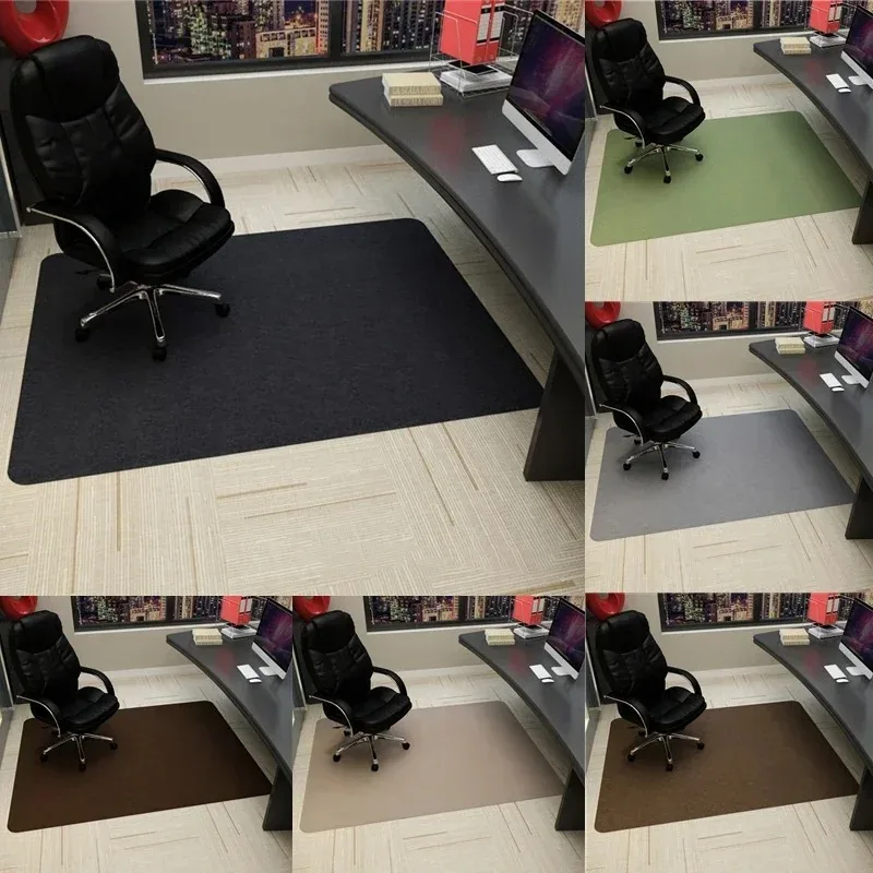 Коврик для офисного стула 90x120 см противоскользящий из твердого полиэстера