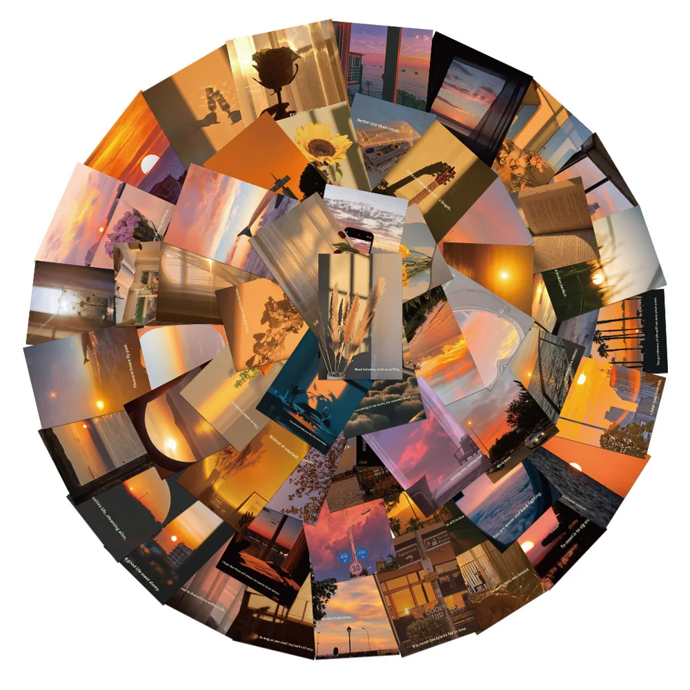 

10/30/60pcs Sunset Views Stickers Decals DIY Phone Case Laptop Notebook Water Bottle Tablet Waterproof Graffiti Kids Sticker Toy