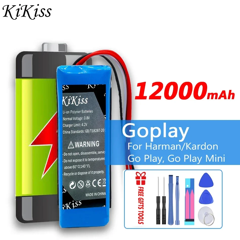 Аккумулятор KiKiss 12000 мАч для Harman/Kardon Go Play Mini аккумуляторы + бесплатные инструменты