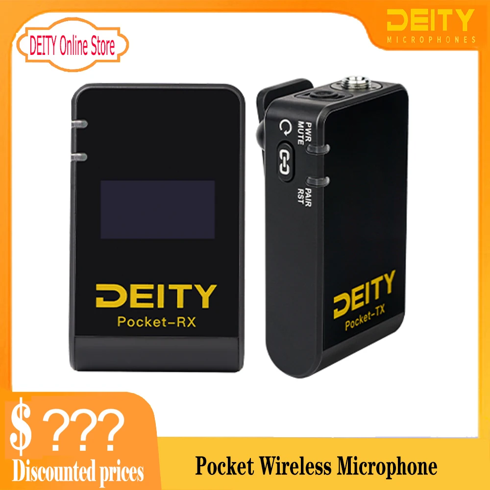 

Aputure Deity Pocket Wireless Mobile Kit Microphone with Tripod Lavalier Mic for Vlog Video Record DSLR Camcorders Interview