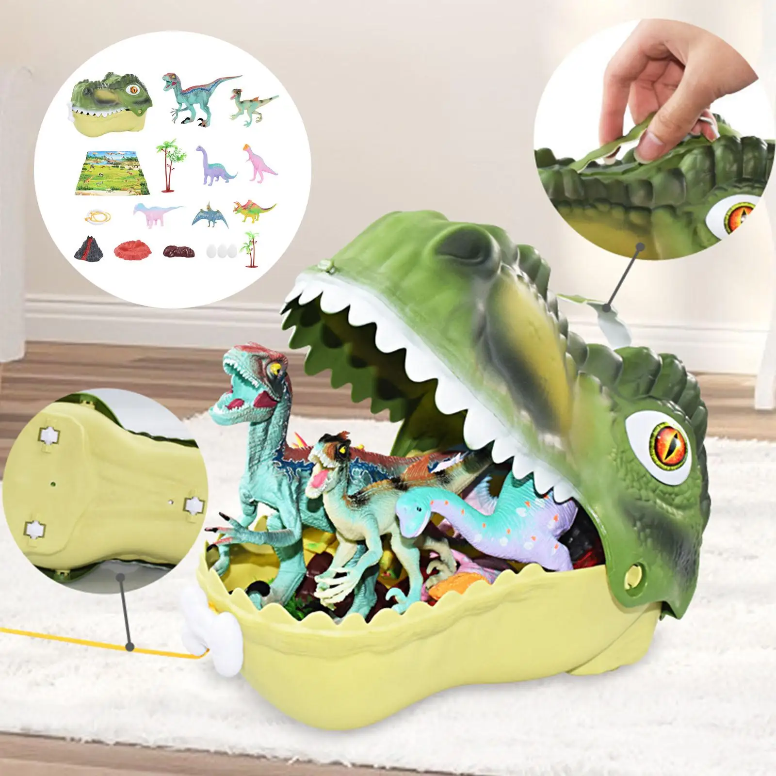 

Игрушки-Динозавры с картой, набор мини-фигурок динозавров, фигурки, модели, игрушки для подарка на день рождения