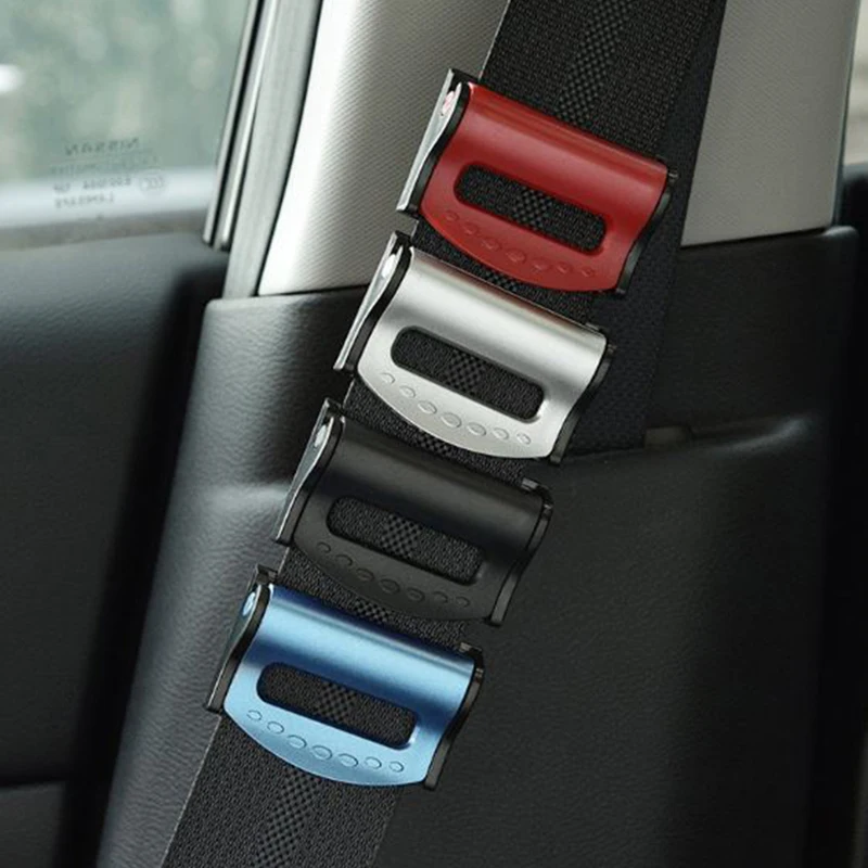 2PCS Car Safety Seat Belt Buckle Clip Seatbelt Stopper Adjuster Clip Seat Belt