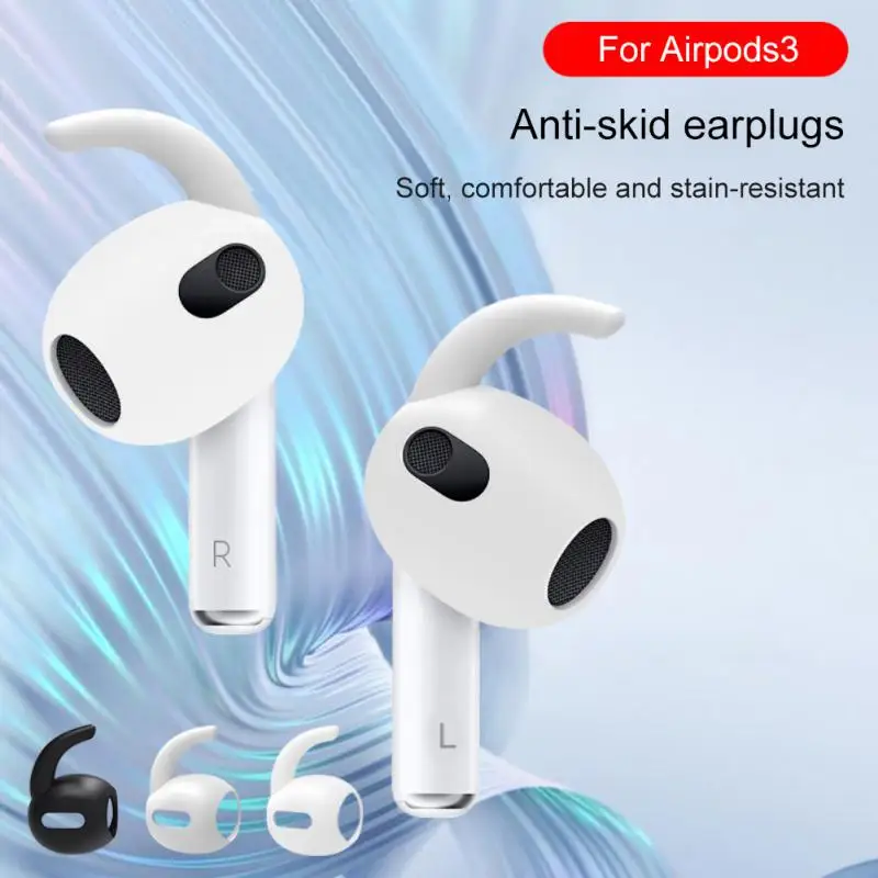 

Спортивные ушные крючки для Apple AirPods 3 поколения, держатели для ушей, насадки для ушей, противоскользящие мягкие силиконовые держатели для уш...
