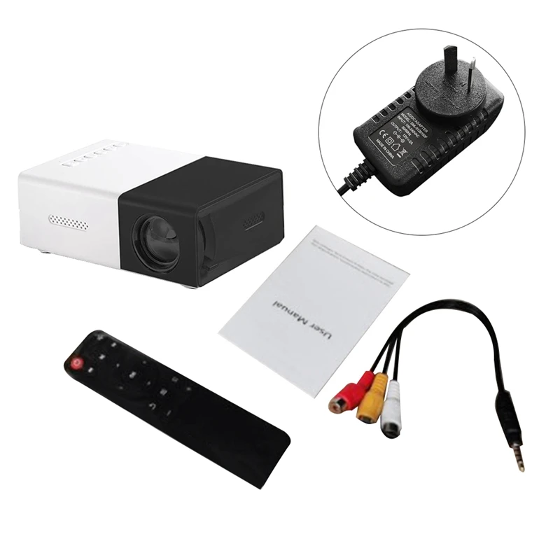 

Школьный сезон, многофункциональный мини-проектор для класса, простой в использовании с австралийской вилкой, черно-белый