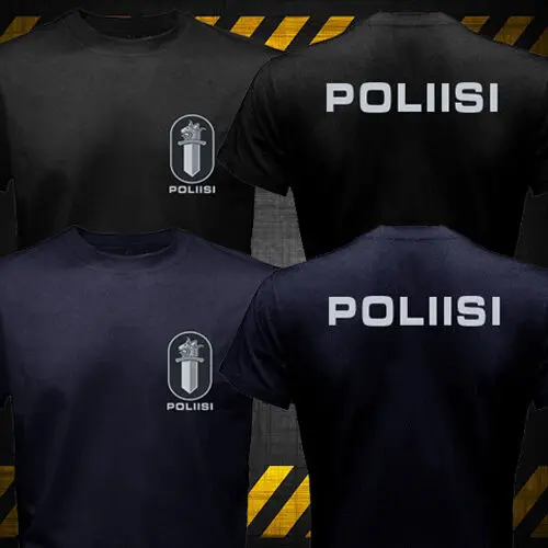 

New Nordic Finland Finnish Police Poliisi Polis Swat Logo T-shirt