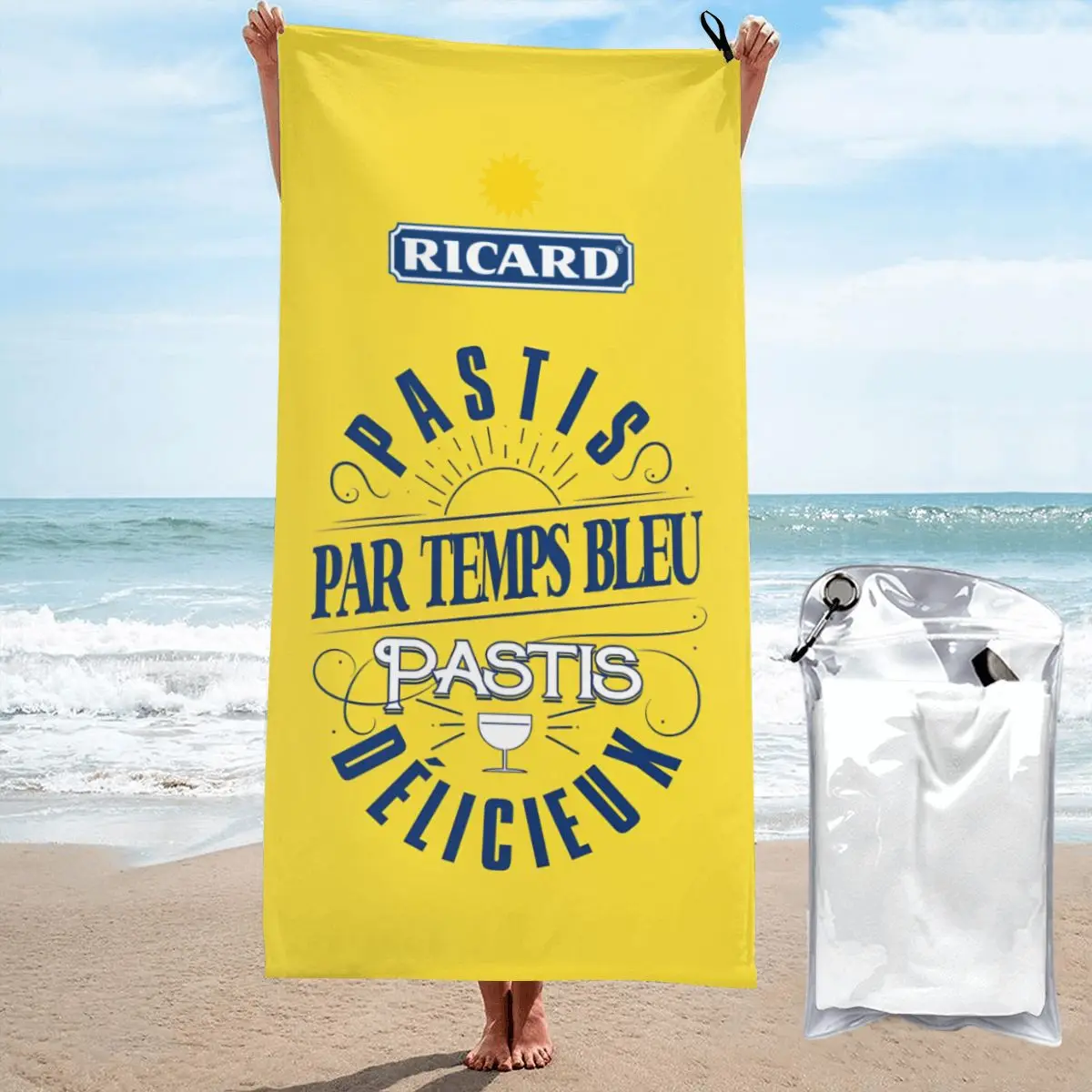 

Ricard Merch Sand Free Towel Summer Microfiber Bath Towel Sandproof Quick Dry Surf Towels
