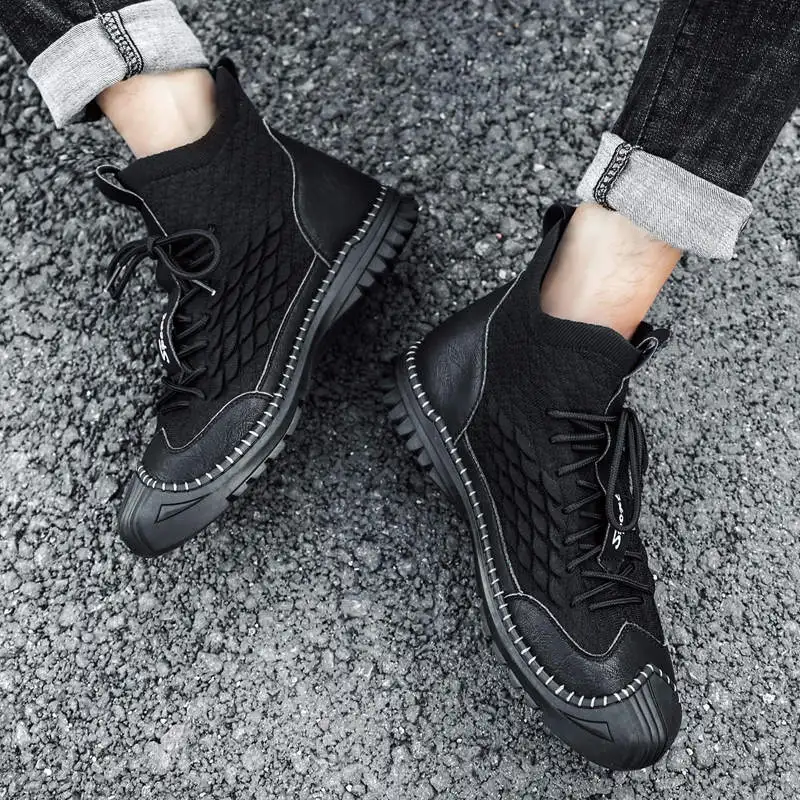 

Quilted Sport Men Massive Soles Men Running Shoes Non Leather Casual Men's Sports Shoes Casual Buty Tactical Sneakers Tennis