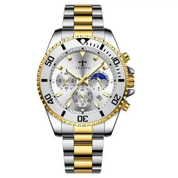 Luxury Brand New Watch for Men Stainless Steel Quartz Wrist Watches Waterproof Military Sports Male Clock Other Image
