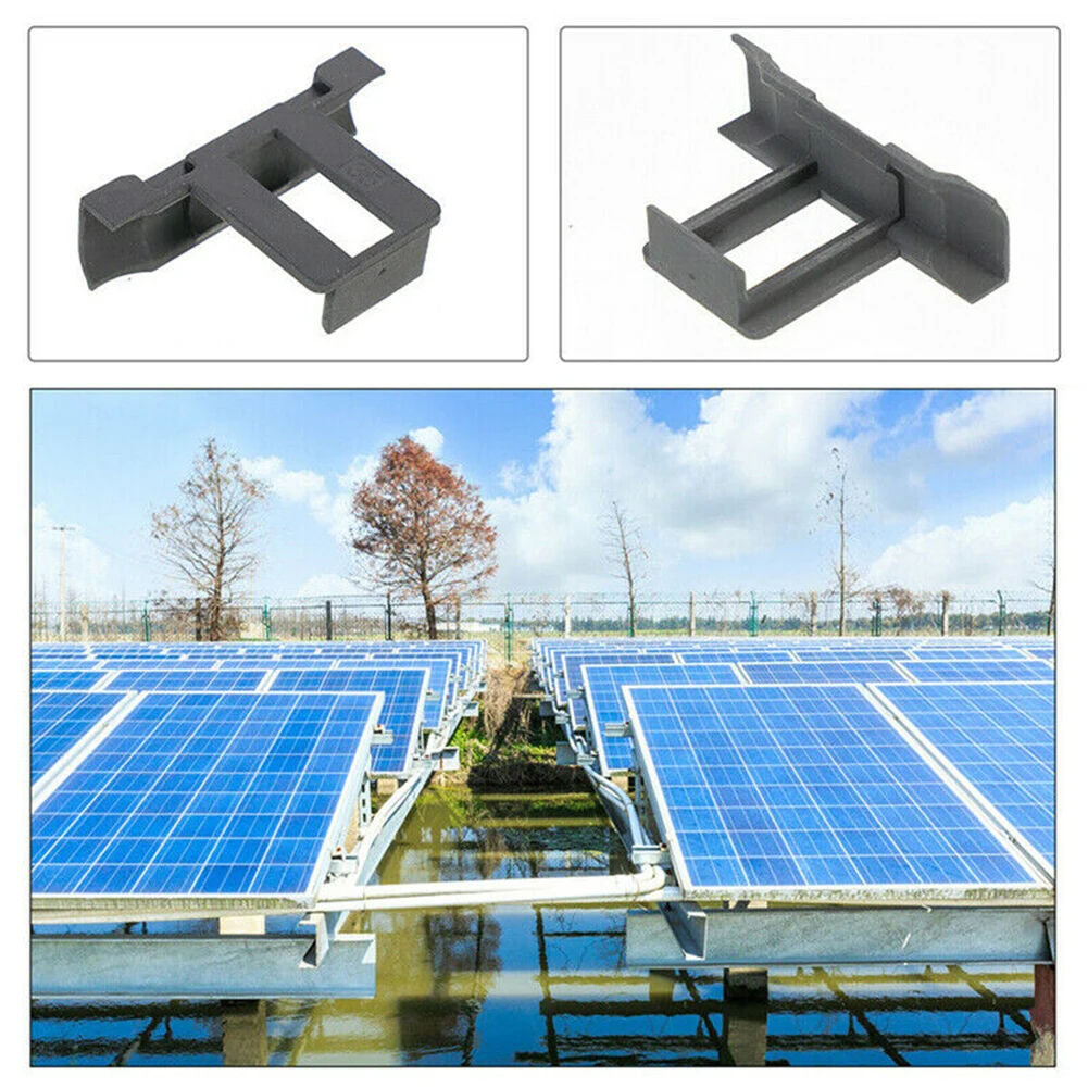 

Solar Panel Clip 30/35/40mm Mud Removal Clips Water Drain Water Diversion Clip Photovoltaic Panel Outdoor Water Drain Clips
