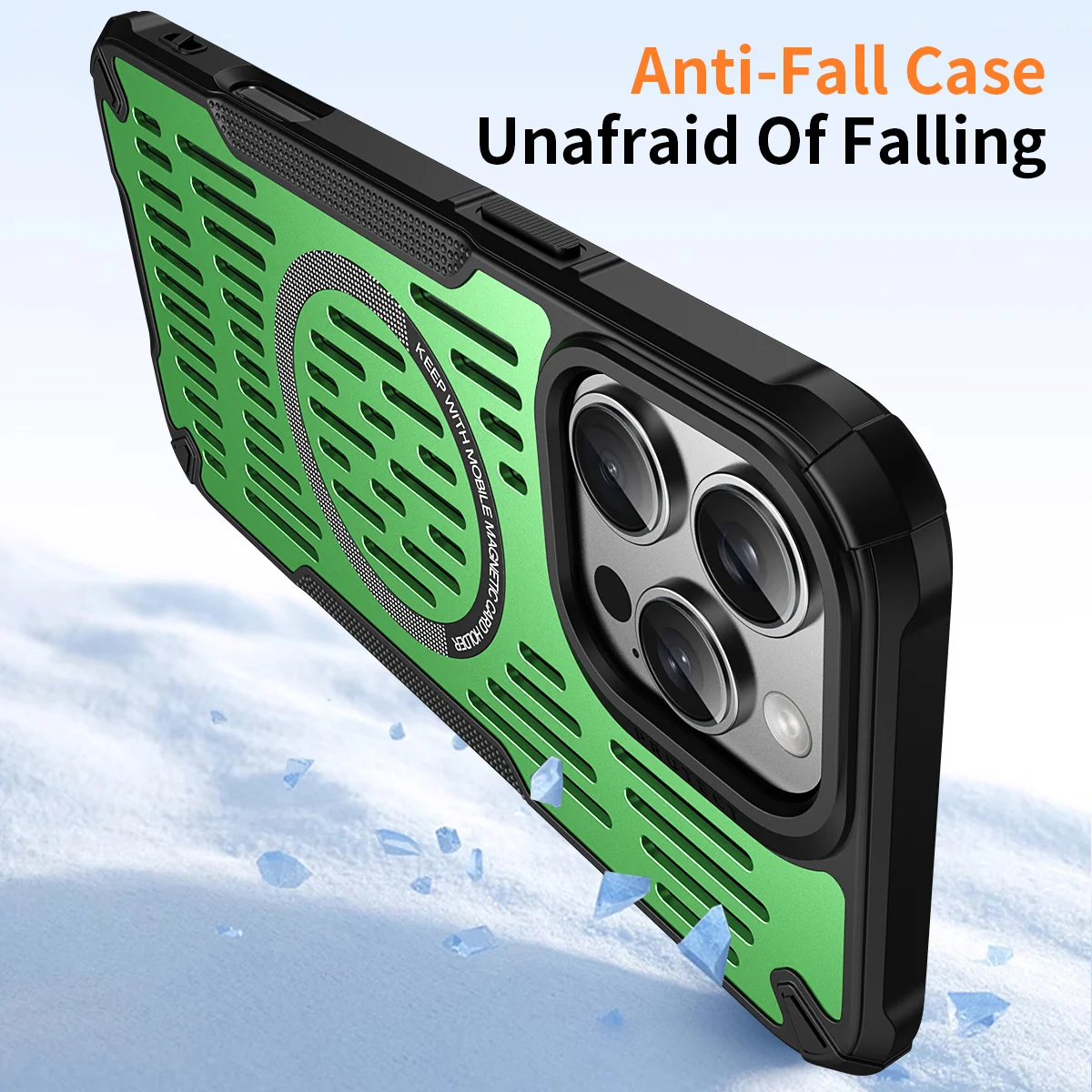 Модный Магнитный охлаждающий чехол для телефона Iphone 13 14 15 Pro Max легкий и дышащий Plus