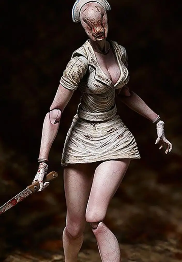 

Original Figma SP-061 SP-055 Game Silent Hill 2 Red Pyramid Thing Bubble Head Nurse Action Figure Toy Collection Model 22CM/15CM