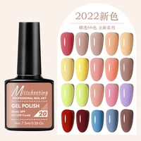 66colors shiny gel nail polish hybrid varnish uv cat eye nail gel semi permanent matt base top coat for manicure art nail polish