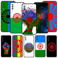 gypsy romani roma flag phone case for samsung galaxy a12 a32 a50 a70 a20e a20s a10 a10s a22 a30 a40 a52s a72 5g a02s soft cover