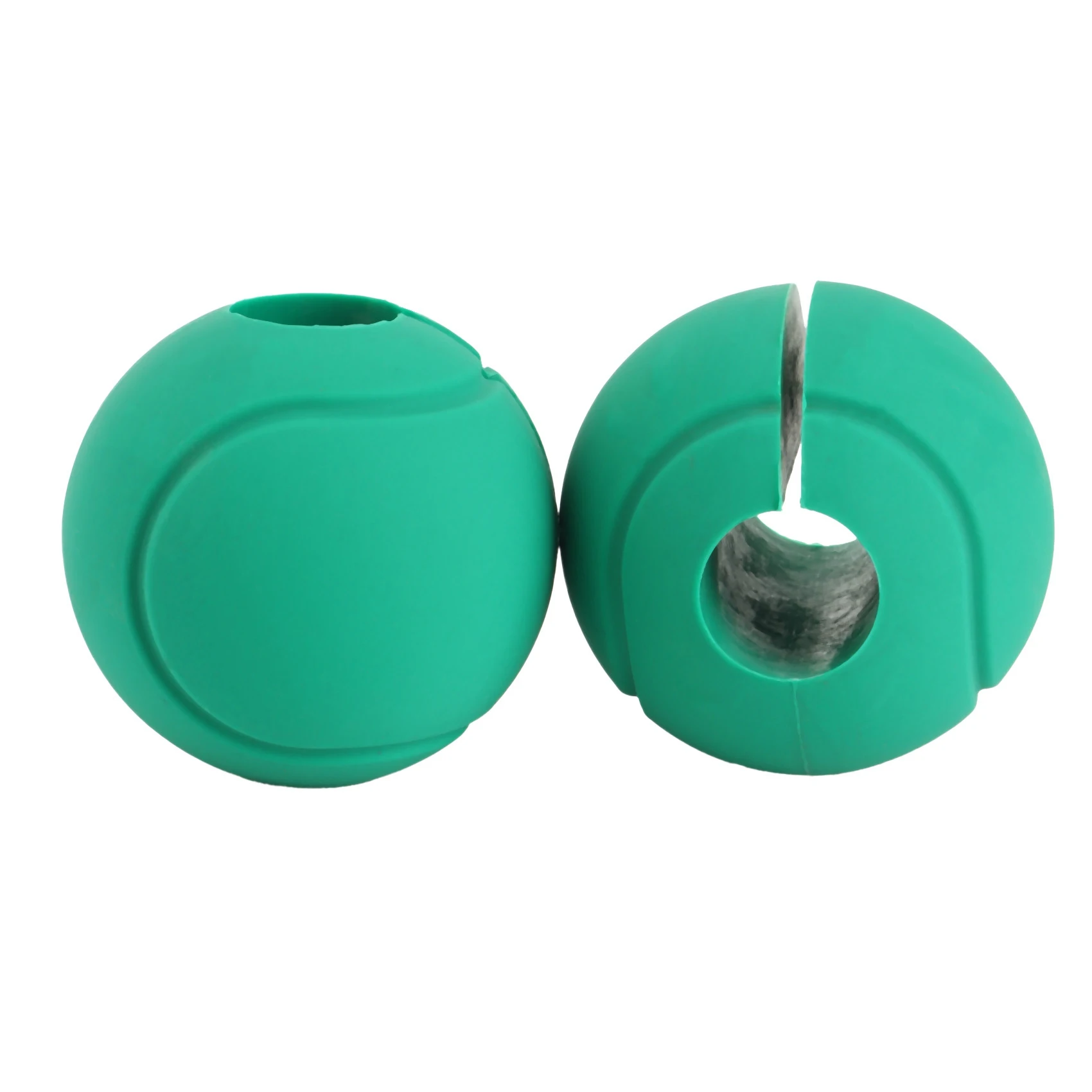 

1 Pair Silicone Dumbbell Grips Barbell Pull Up Bar Handle Grips Ball Weightlifting Gym Arm Strength TrainingGreen