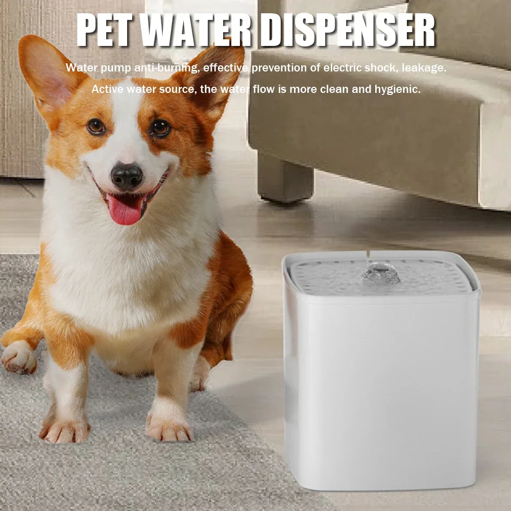 Cat Pet Water Dispenser Electric Silent Intelligent Automatic Filter Cat Drinking Bowl Circulation Filter Pet Water Dispenser