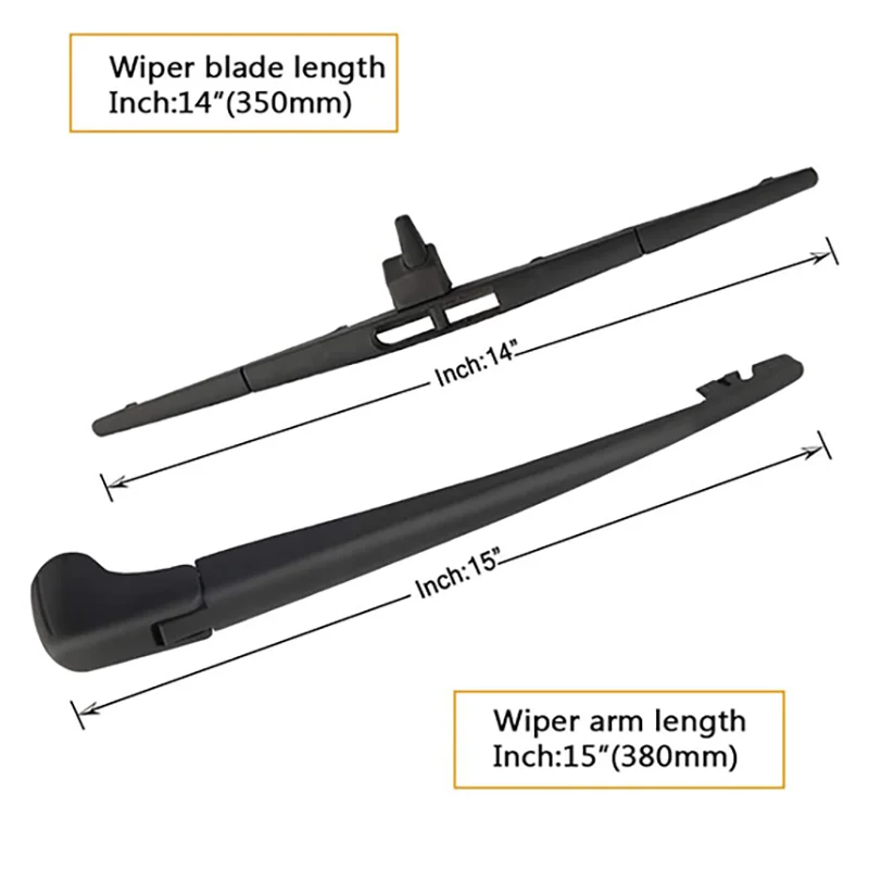 

Комплект рычагов и ложек заднего стеклоочистителя для Honda Pilot MK2 2009 2010 2011 2012 2013 2014 2015 14 дюймов, щетка заднего стеклоочистителя 76730SZAA02