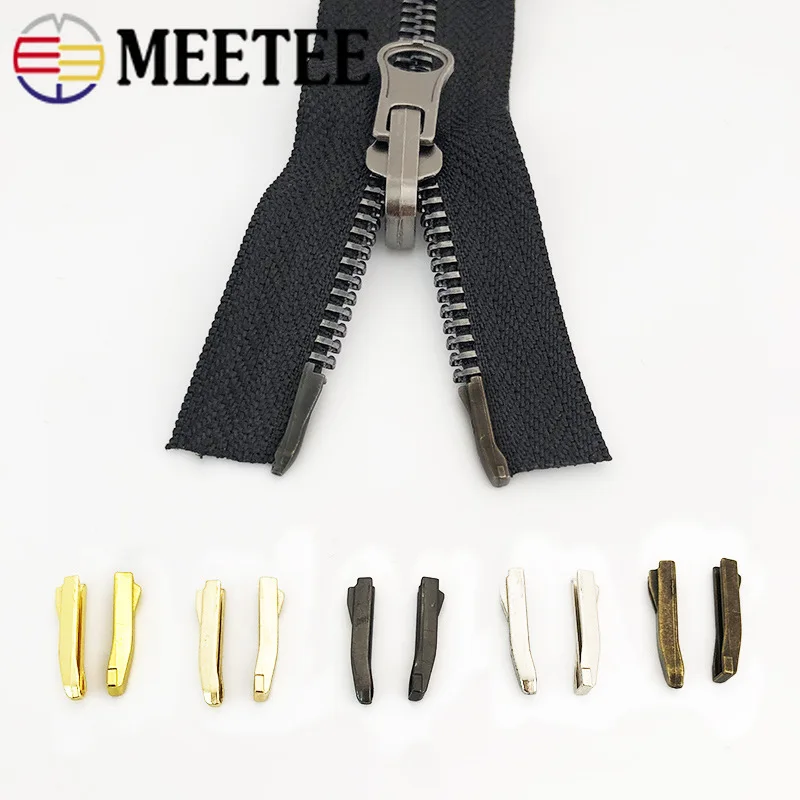 20/50Sets 3# 5# 8# 10# Double Open Zipper Latch Repair Kits Tool for Zippers Non-slip Stopper Coat Metal Two-way Zip Plug Buckle |