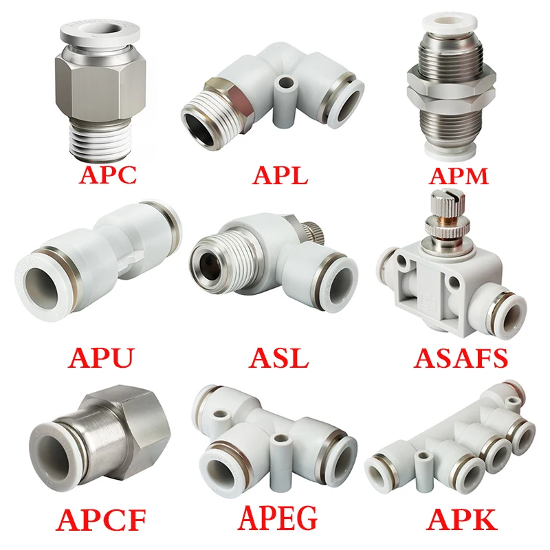 

Pneumatic Fittings pipe Tube connectors,PU Joints APL APC APU APCF APM Joints