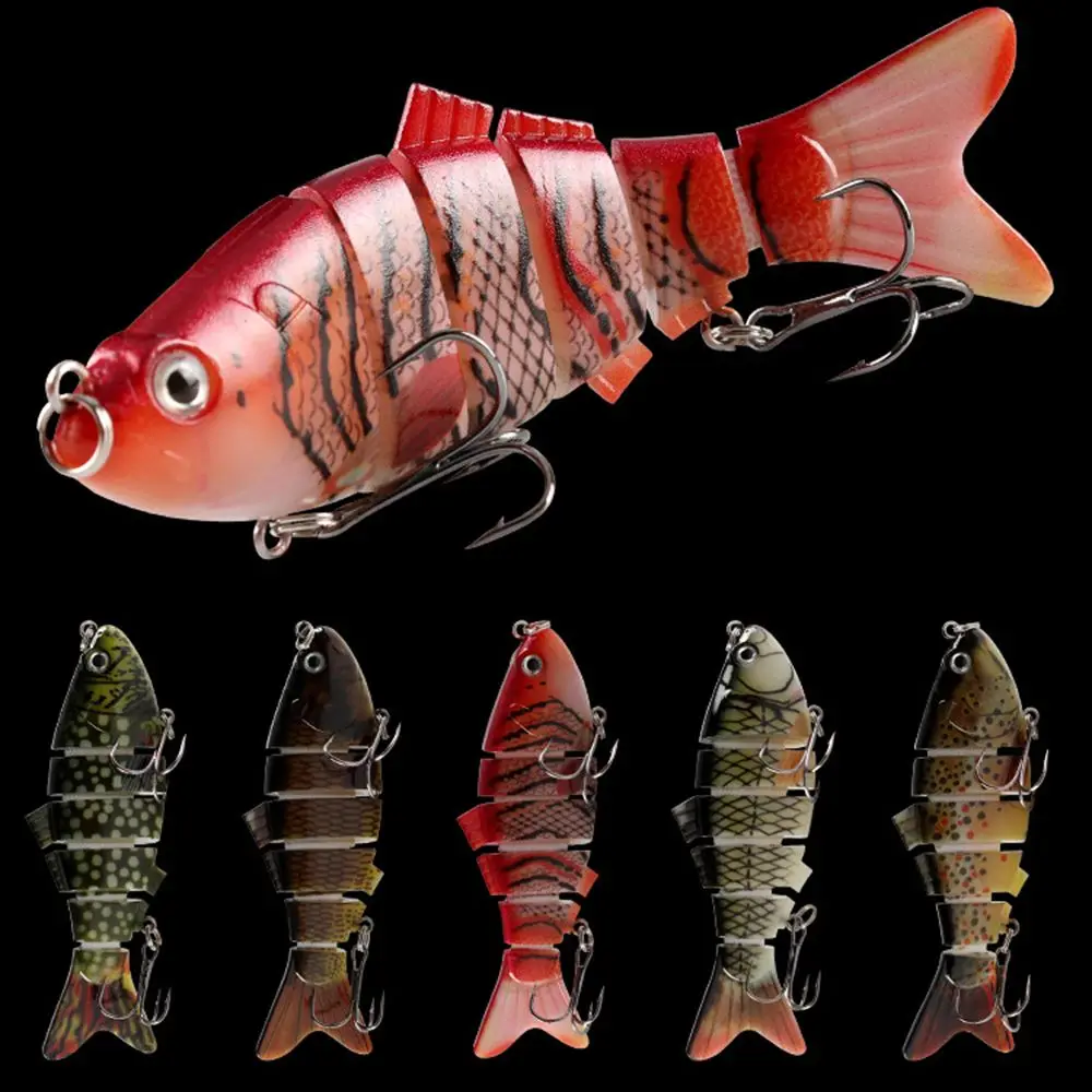 

Knotty Fish Gear Bionic Multi-Section Swimming Hard Bait Wobbler Rotating Trolling Artificial Hard Bait Swimbait Fishing Tackle