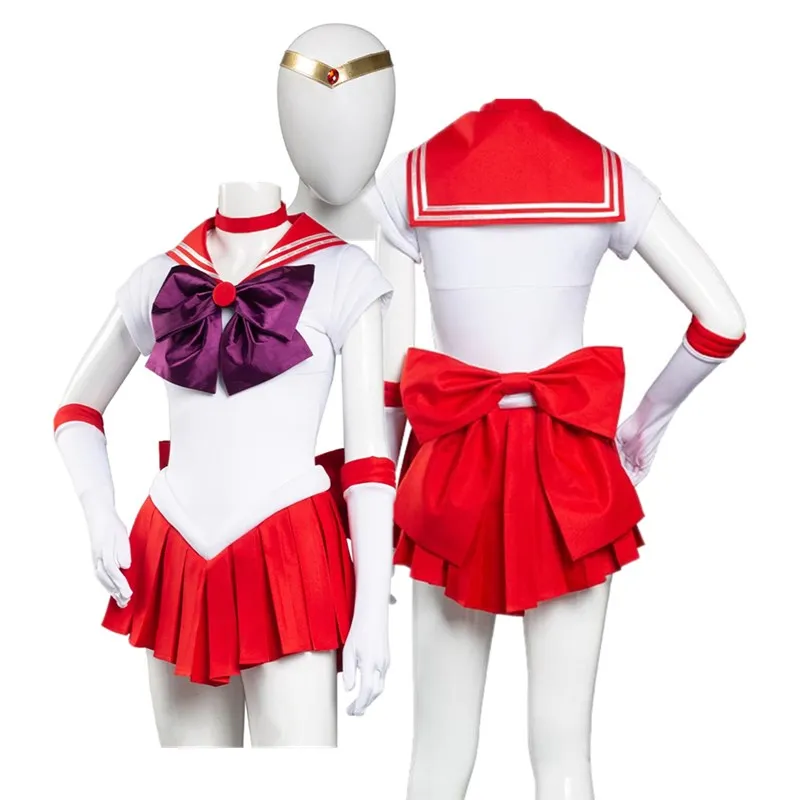 Костюм для косплея Хино Рей из аниме Женский матросский костюм девочек повязка
