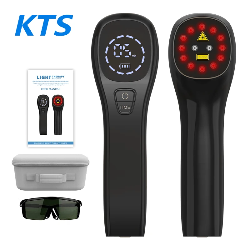 

KTS 2X808nm Laser Therapy Device for Body Pain Relief Keen Pain Shoulder Sport Injuries Arthritis For Human Pet Wounds Healing