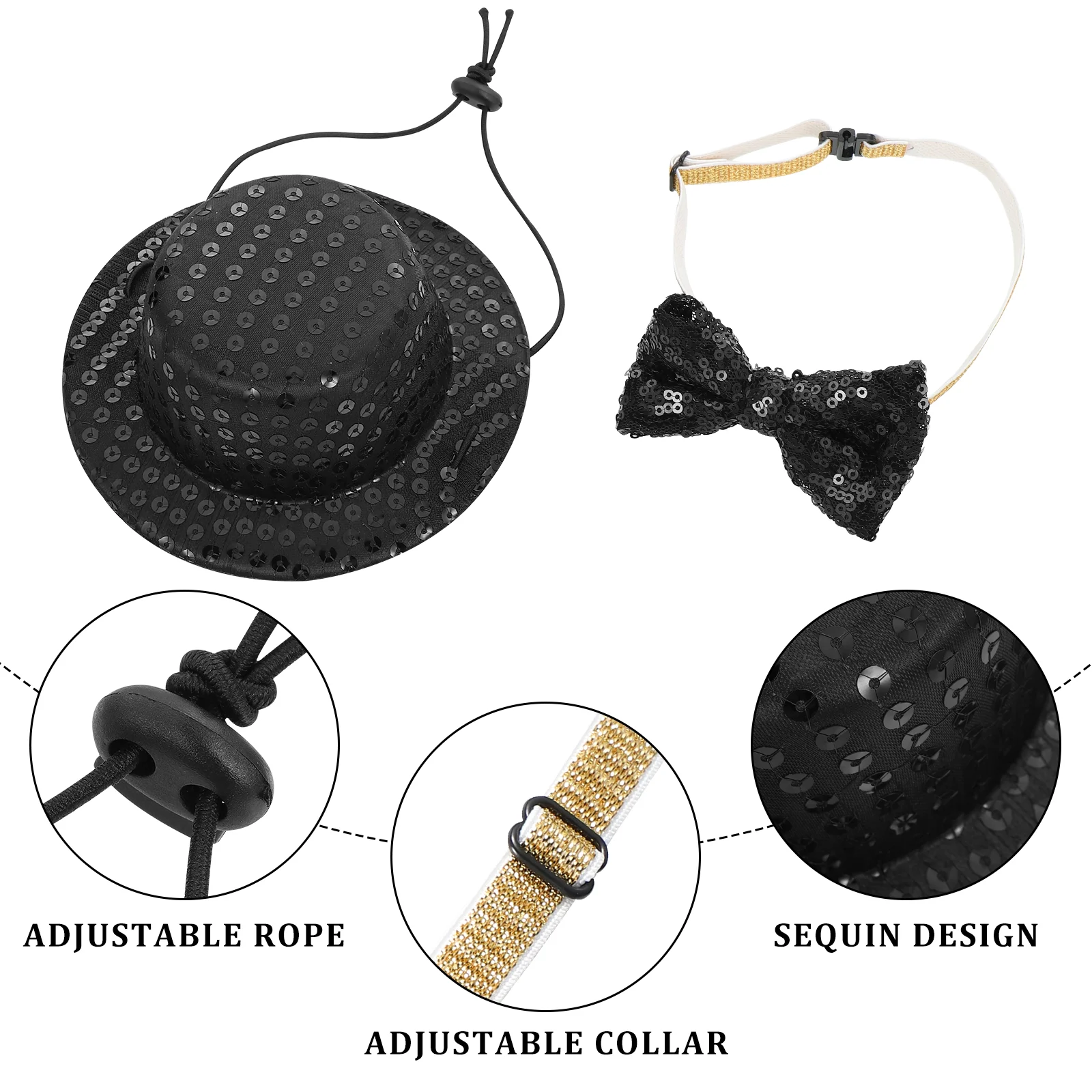 POPETPOP комплект шляпы и галстука для домашних животных собак кошек костюм косплея