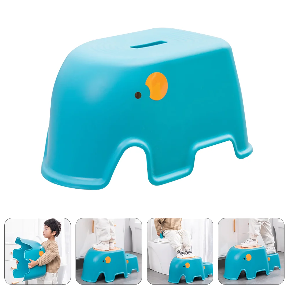 

Children's Step Stool Non-slip Home Safety Steps Toilet Potty Training Mini Cartoon Design Pp Friction Foot Baby For