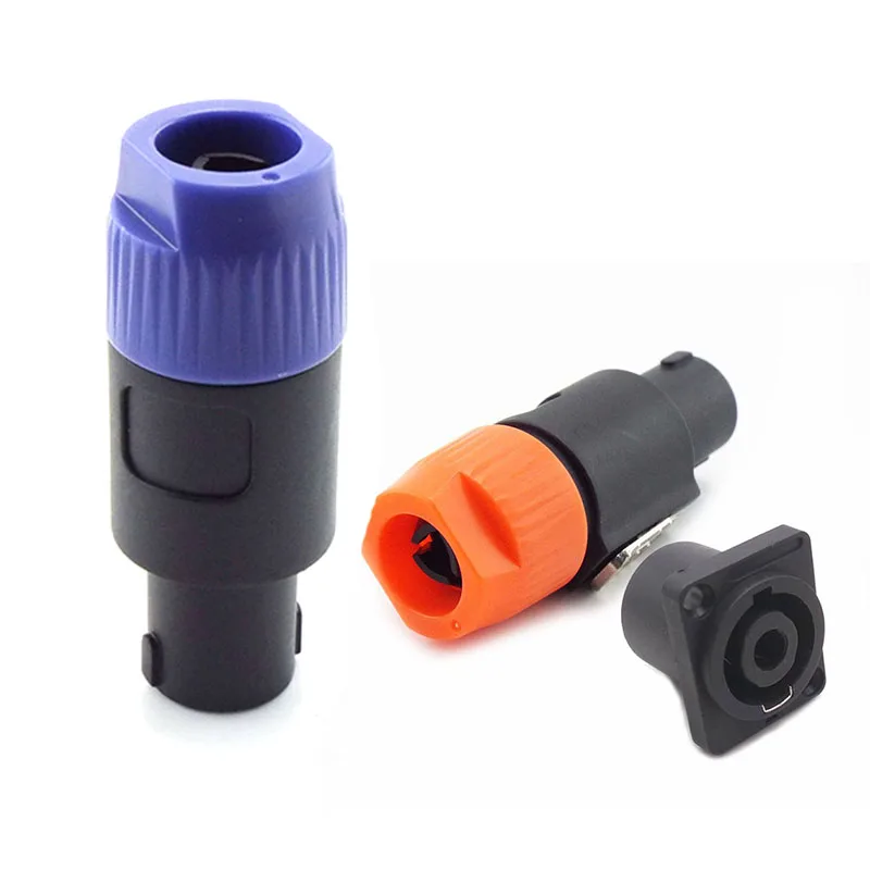 

Стандартный аудиоадаптер NL4FC, коннекторы, 4-полюсный штекер, 4-контактный разъем NL4FC, комплект авиационных аудиоразъемов